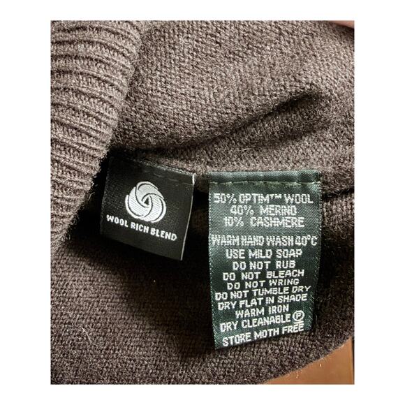 Rodd & Gunn Brown Wool Cashmere Blend Pullover Sweater size Large - Picture 8 of 9